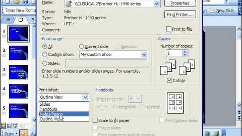 PowerPoint 2003 Tutorial Printing Handouts Microsoft Training Lesson 15.4