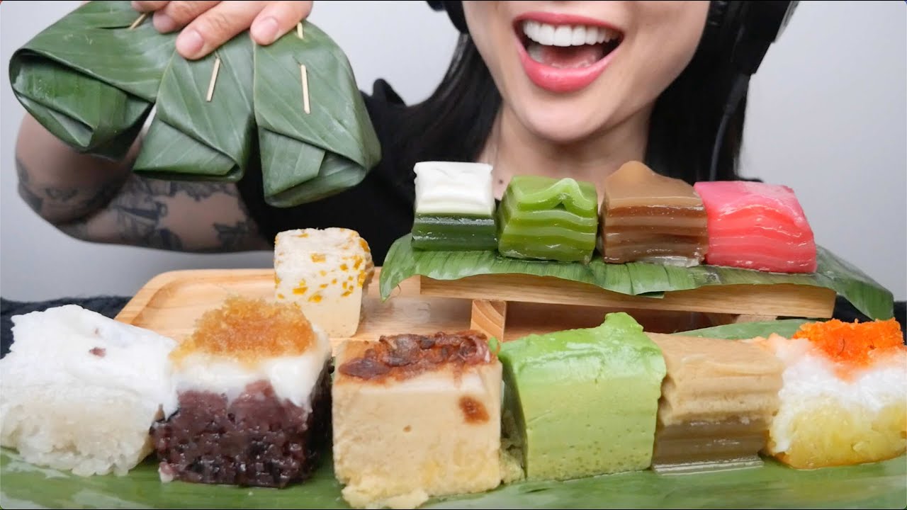THE BEST THAI DESSERT (ASMR EATING SOUNDS) LIGHT WHISPERS | SAS-ASMR
