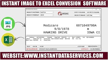 Convert any Image to Excel Data Sheet | Excel Converter  Software | Jpg to Excel Conversion