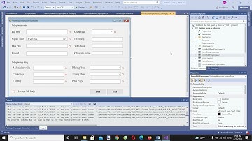 Lập trình phần mềm quản lý nhân sự C# Winform - Bài 5: Xem, thêm, sửa, xóa nhân viên