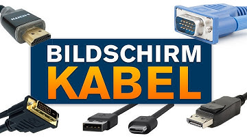 Bildschirm anschließen an den PC - HDMI, VGA, Displayport & USB-TYPE C Unterschiede (Tutorial)