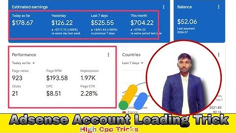 Adsense Earning Trick | High Cpc | Adsense Loading Course 2023 | Adsense Account Earning Trick