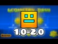 La EVOLUCIÓN de GEOMETRY DASH | DESDE 1.0 HASTA 2.0 | GuitarHeroStyles