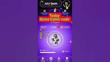 Gemz Daily Cipher code | 19 October Gemz Cipher code