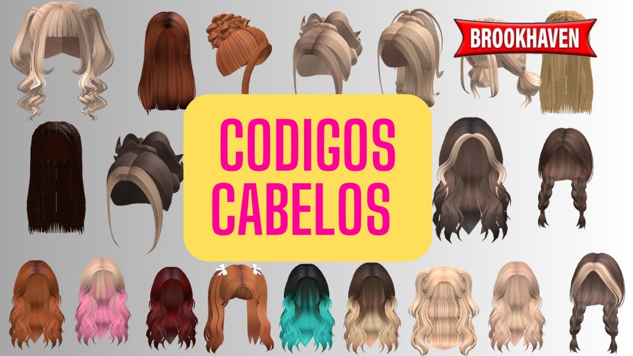 CODIGOS DE CABELOS NO BROOKHAVEN #shorts #brookhaven #roblox #cabelo 