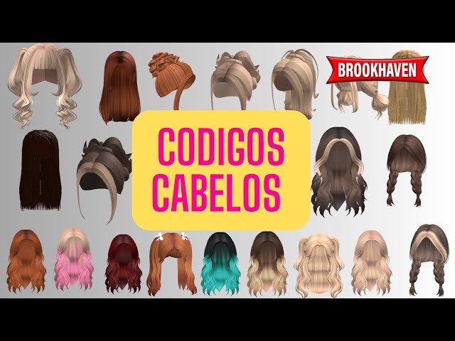 IDS CODES DE CABELOS BROOKHAVEN ,BERRY AV, BLOXBURG, - Roblox 