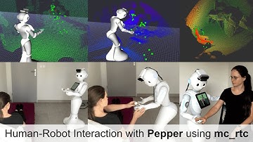 Task-Space Control Interface for SoftBank Humanoids and its Human-Robot Interaction Applications