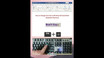 How to change Font Size In MS Word & PowerPoint through Keyboard Shortcut #mswordtips #msword