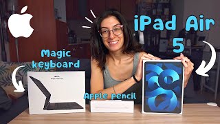 Распаковка iPad Air 5 + Magic Keyboard + Apple Pencil