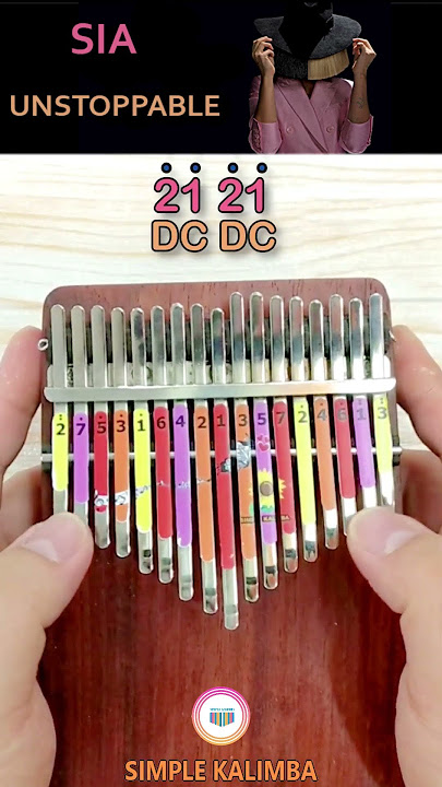 Unstoppable - SIA #shorts #short #shortvideo #kalimba #simplekalimba