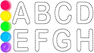 Alphabet Phonics Song & Coloring Page, Drawing Capital Letter Alphabet Abc For Kids, Abc For Kids.