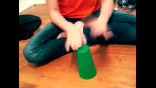 My 12 Year Old Doing The Cup Song....