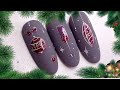 Новогодние дизайны ногтей для новичков💅Дизайн ногтей тонкими линиями💅Гель лаки Пика Профи