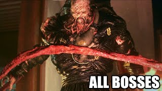 Resident Evil 3 - All Bosses / Nemesis Encounters (With Cutscenes) HD 1080p60 PC