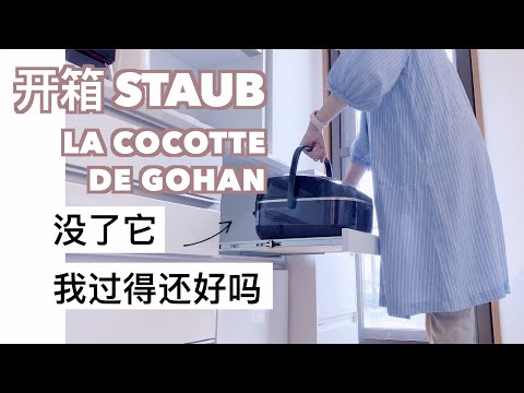 没有电饭煲后的生活报告｜开箱🍚米饭专用STAUB铸铁锅｜简单开锅流程