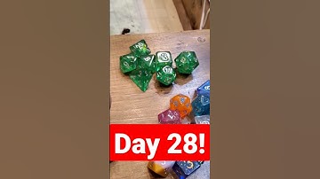 Day 28 of the 30 Day Dice Calendar! #dnd #nerdimmersion #shorts #dice #dungeonsanddragons