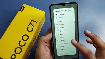 How to Change Message Sound in Poco C71?