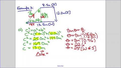 Physics 11 - Vectors in Two Dimensions (Part 3)