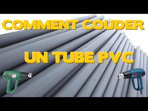 Comment couder un tube PVC avec un décapeur thermique.