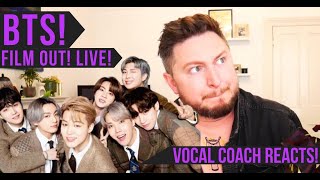 Vocal Coach Reacts! BTS! Film Out! Live!