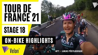Tour de France 2021: Stage 18 On-bike Highlights