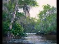 Beautiful Acrylic painting- Florida landscape! Must see!