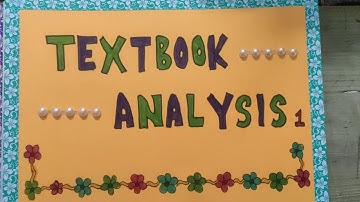 Textbook Analysis of Class 5 English Marigold  (For D el ed students)