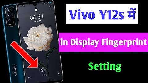 vivo y12s in display fingerprint setting /vivo y12s me in display fingerprint lock kaise lagaen 2022
