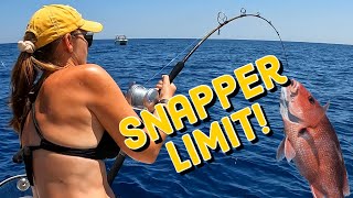 GIRL goes off shore for RED SNAPPER and REEF DONKEYS in Orange Beach, Alabama!