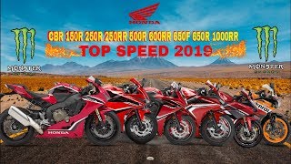 Honda CBR150R 250R 250RR 500R 600RR 650F 650R 1000RR Top Speed 2019
