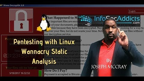 Wannacry Static Analysis with Linux: Pentesting Tutorial