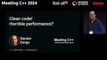 Clean code! Horrible performance? - Sandor Dargo - Meeting C++ 2024