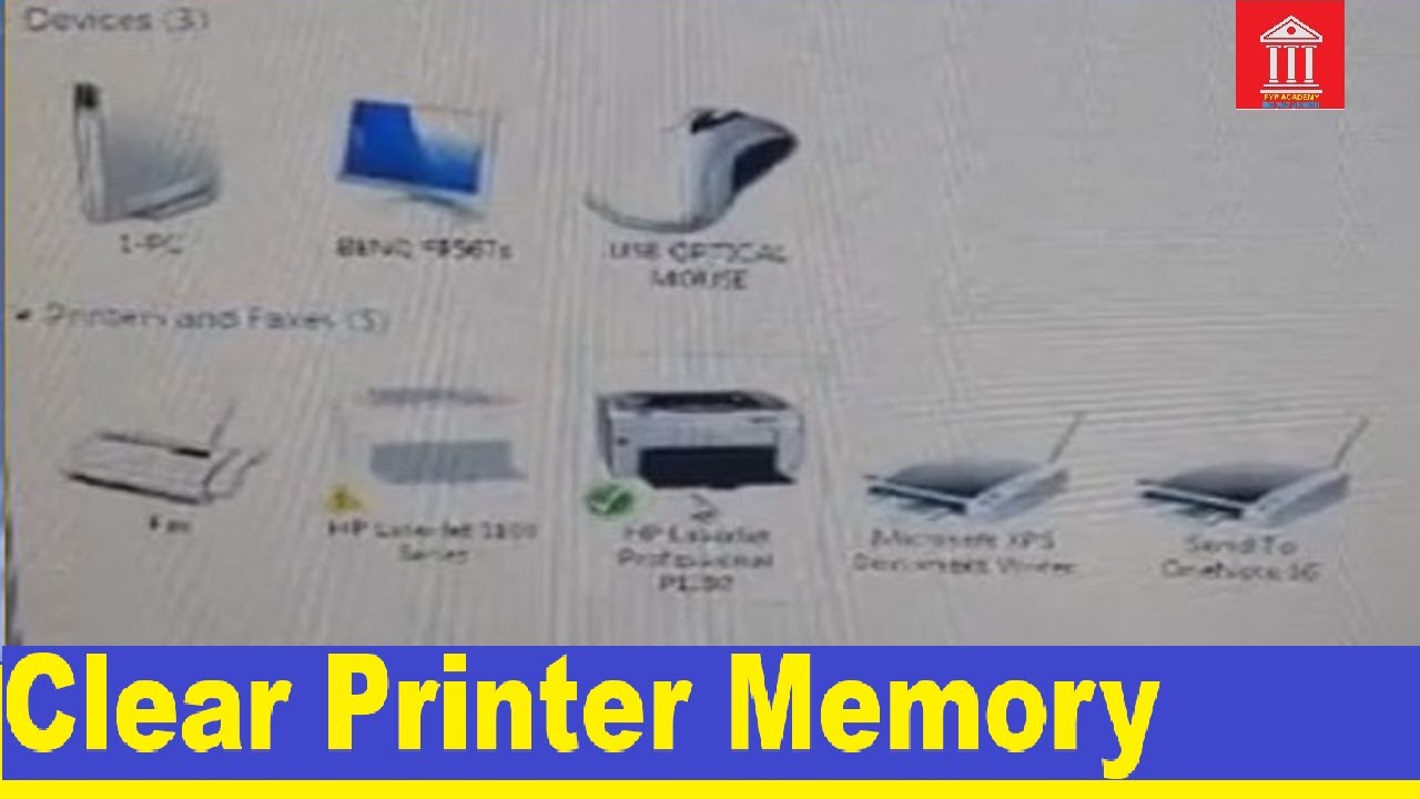 How To Clear Printer Memory