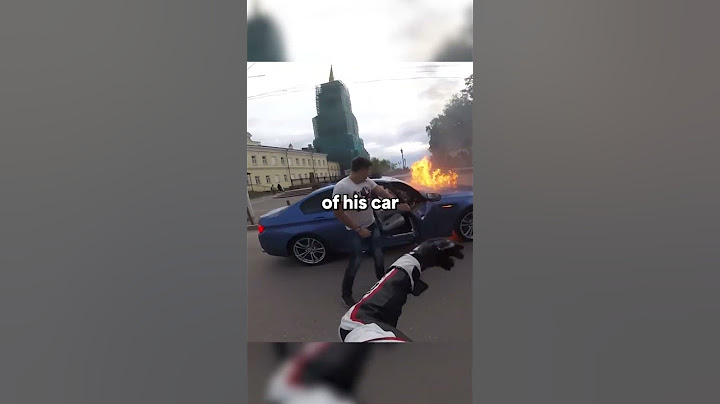 BMW Caught on FIRE while racing a Biker! 😱