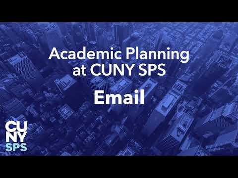 Email | Academic Planning Tutorials | CUNY SPS