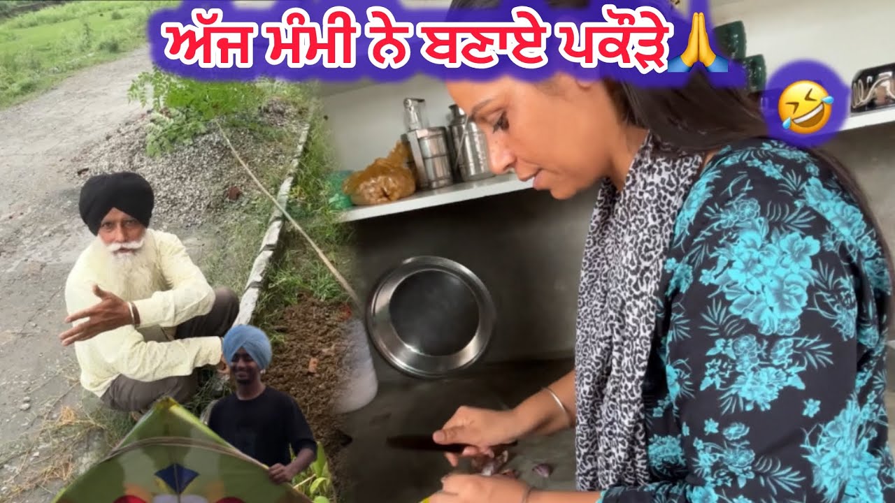 Mame ji ne bnae aj Pakore😋 Dada ji ne lyandi ik chez 🙏#views #bebebapu #like #vlog #viral subscribe 