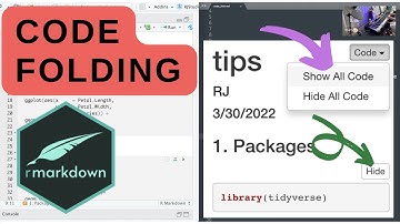 #R | Code Folding HTML Knit 🧶 R Markdown (.Rmd) | #CodeFolding #RMarkdown #Rscript