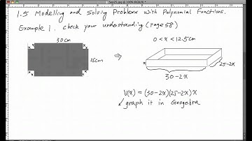 Solving Problem with Polynomial Functions