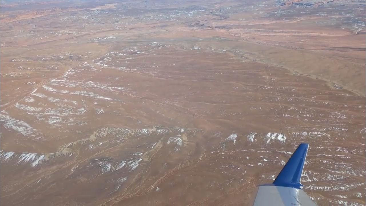 Takeoff and climb out from Canyonlands Regional Airport (CNY, Moab, UT