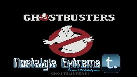 Intro Ghostbusters Atari 8-bits con Ray Parker Jr.