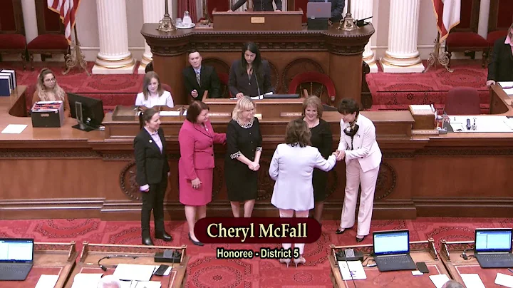 Senator Galgiani's Woman of the Year Cheryl McFall