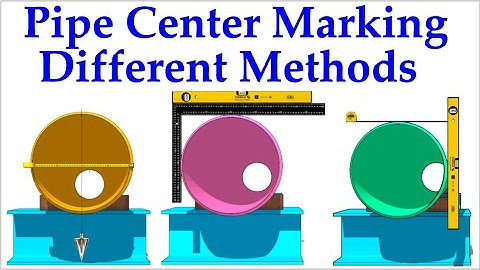 How to mark center line and divide a pipe circumference. पाइप का सेण्टर कैसा मार्किंग करेगा.