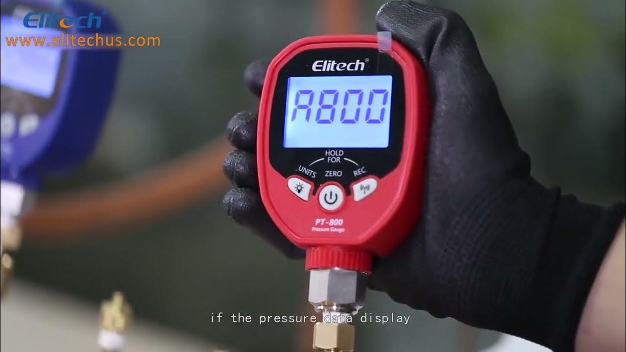 Elitech PT-800 Wireless Refrigeration Pressure Gauge HVAC