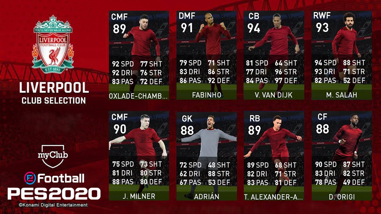 eFootball PES 2020 Myclub | Pack Opening LIVERPOOL CLUB SELECTION 