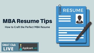 MBA Resume Tips: How to Craft the Perfect Resume