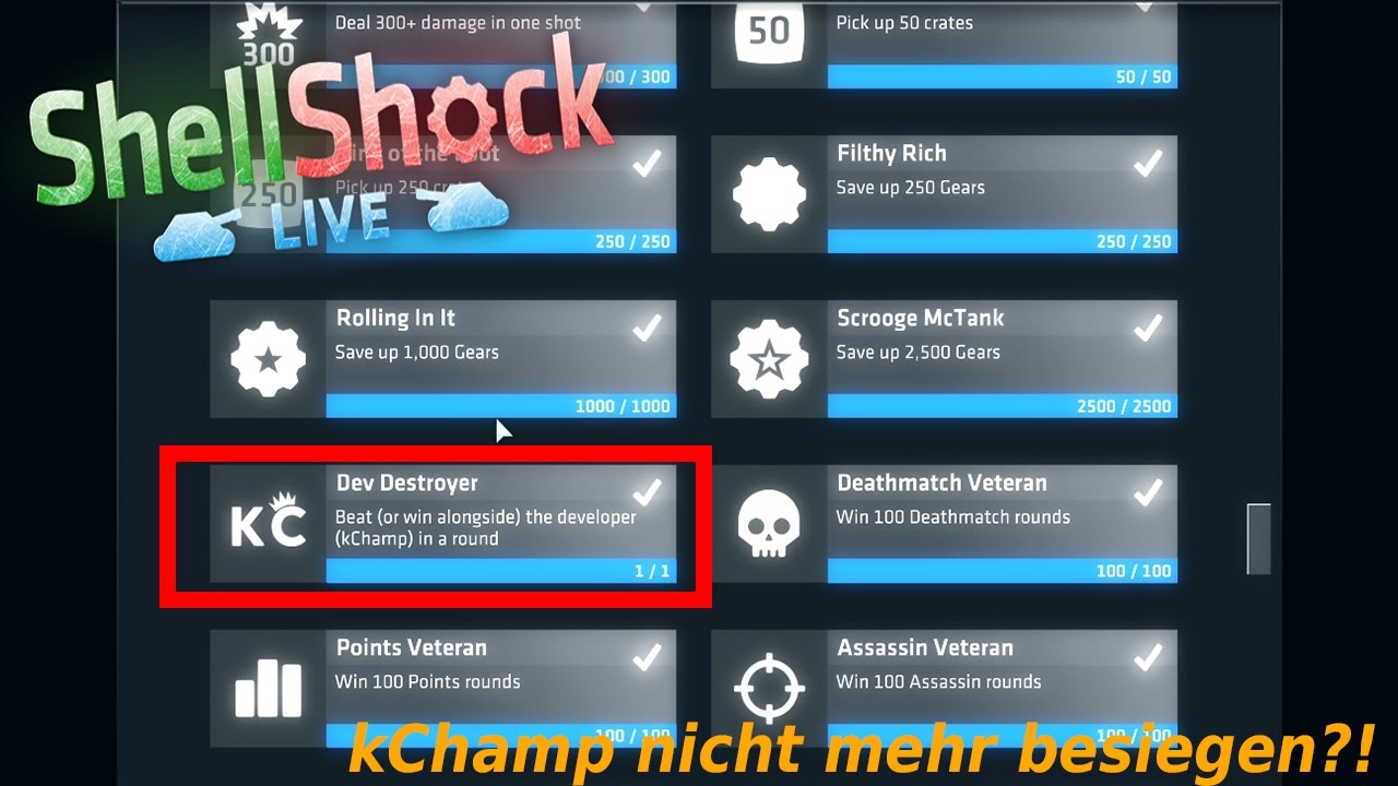 kchamp nicht mehr besiegen update shellshock live 237 5 hd