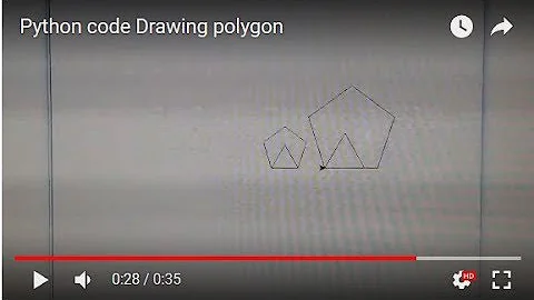 Python code Drawing polygon