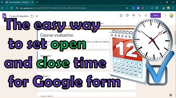 how to set time for google form