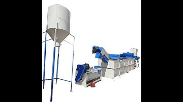Máquina para Moagem e Lavação - Reciclagem de Plásticos PP, PE, PVC, PET – NOVA