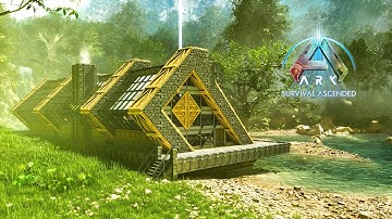 How I Built An A-Frame Modern Base in ARK: Survival Ascended - Speed Build and Showcase